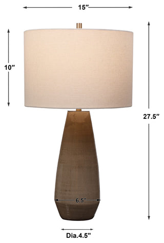 Uttermost Volterra Taupe-Gray Table Lamp
