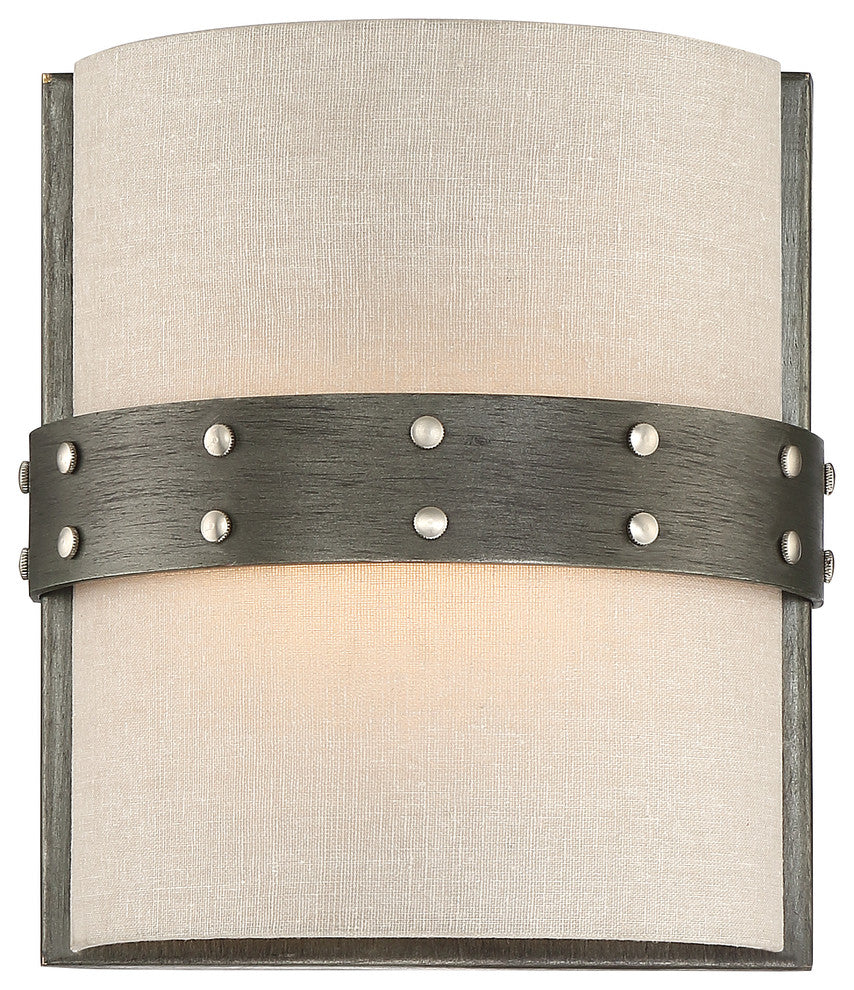 Garrett 1-Light Wall Sconce, Weathered Iron