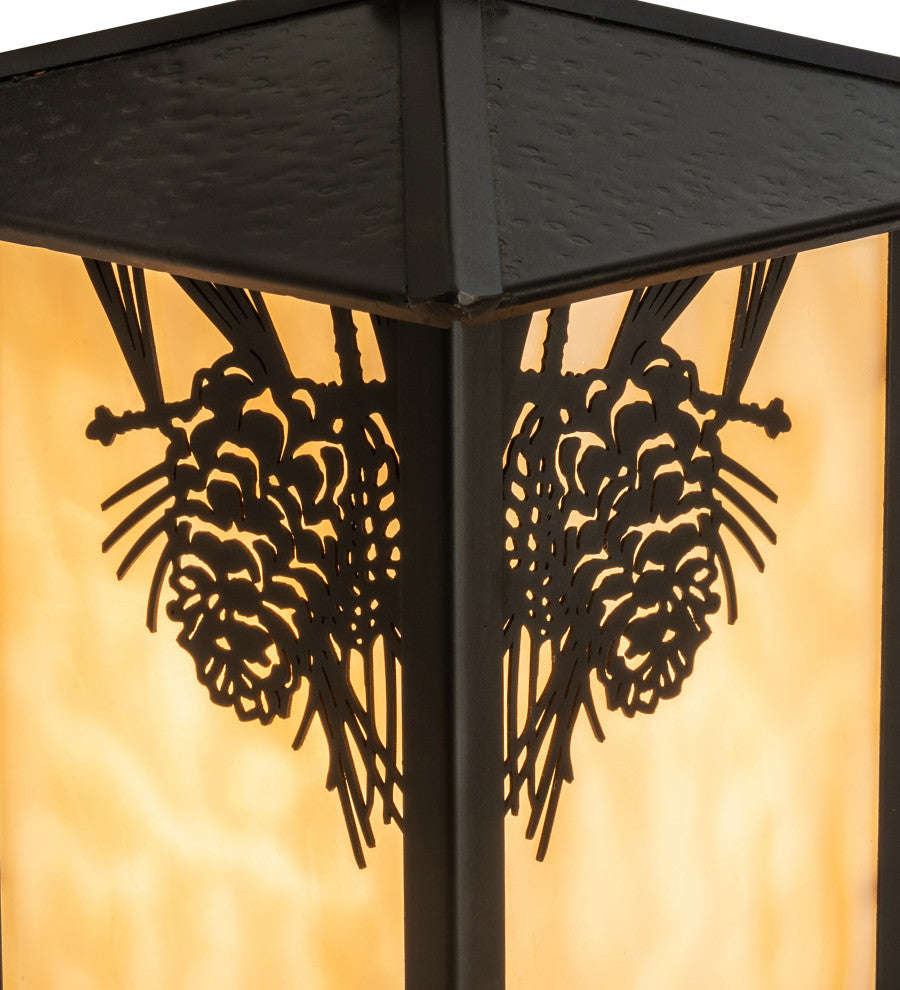 7 Wide Seneca Pine Cone Hanging Wall Sconce