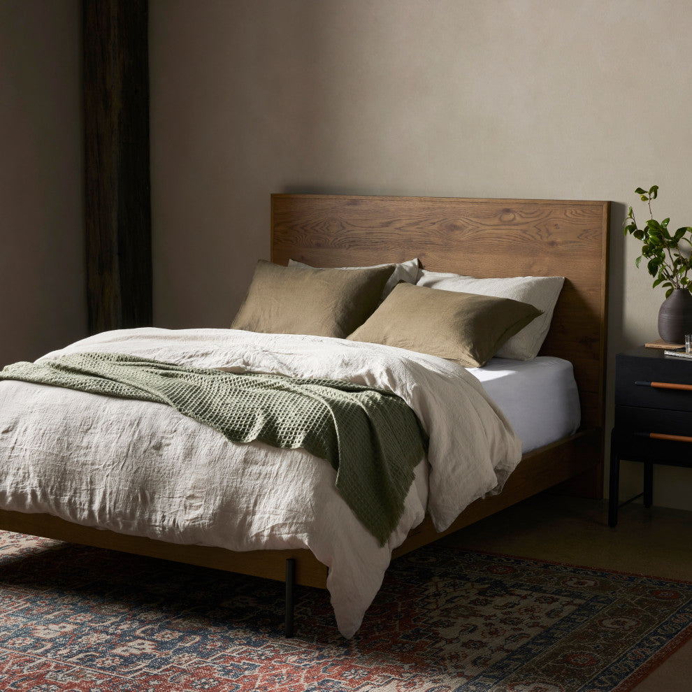 Eaton Bed-Amber Oak Resin- Queen
