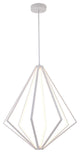 Bethel International WE03C32WH 8-Light LED Chandelier, White