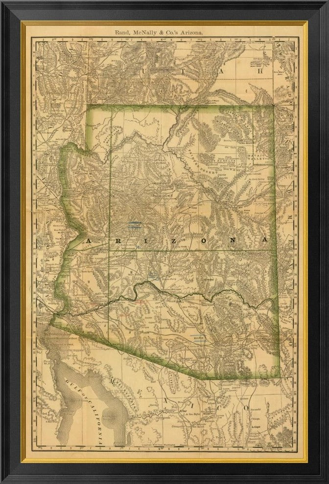 "Arizona, 1879" Framed Canvas Giclee by Unknown, 27x40"
