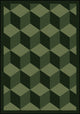 Kaleidoscope Rug, Highrise, 5'4"x7'8", Emerald