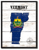 Vermont State Flag Canvas, 28"x37"