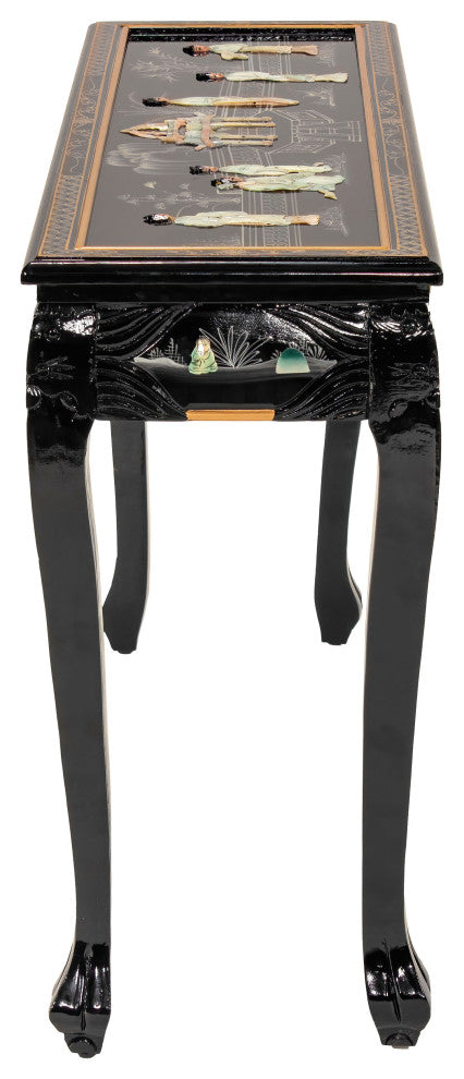 Black Lacquer Hall Table Royal Ladies