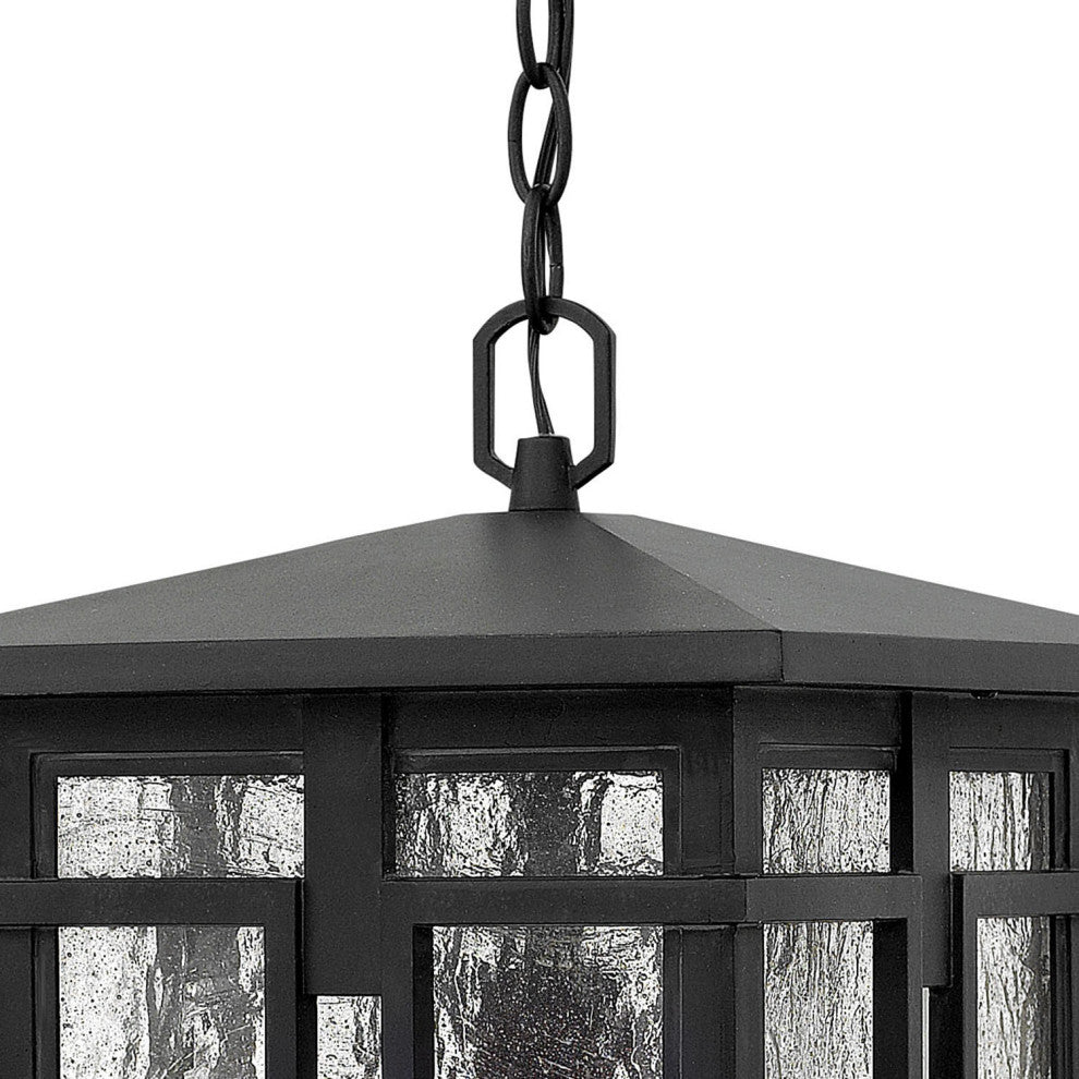 Hinkley Tucker Medium Hanging Lantern, Museum Black