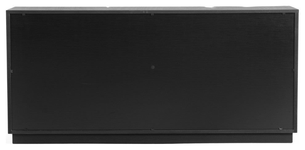 Modrest Aspen Modern Matte Brown Ash and Silver Dresser