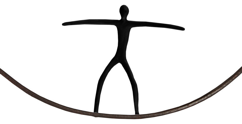 Olympic Figure, Iron Ring, Black, Style C