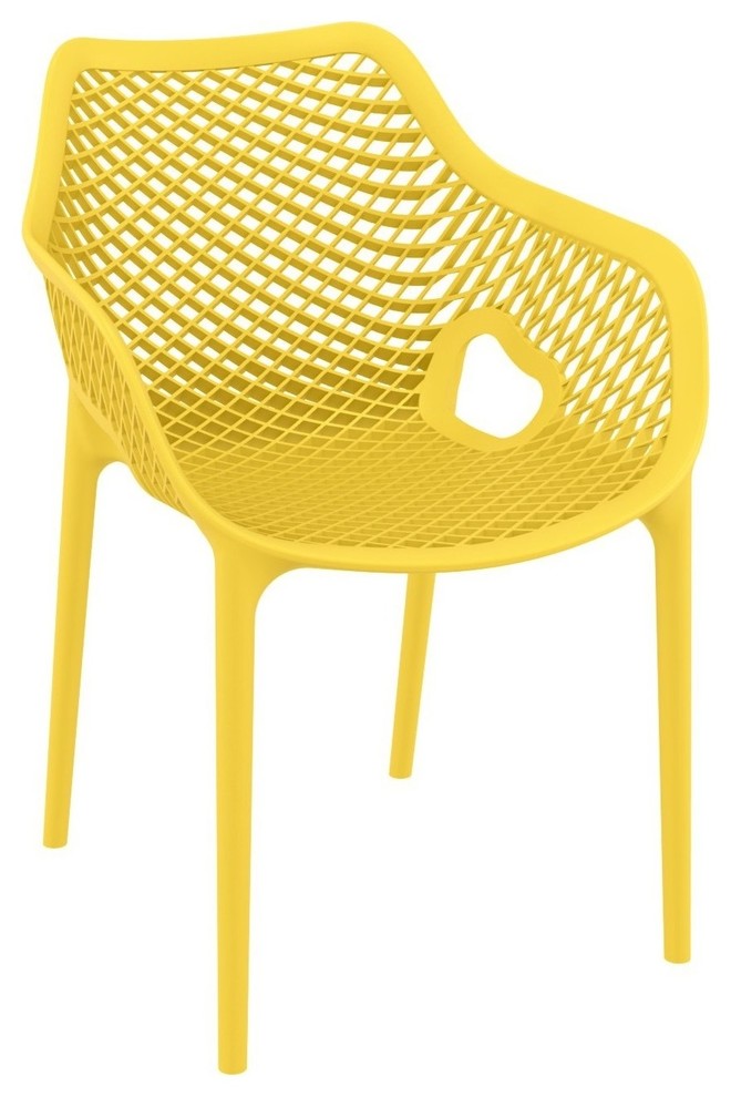Compamia Air Dining Armchair, Set of 2, Yellow
