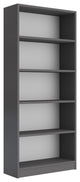 ALISTA Bookcase, Slate Grey/White