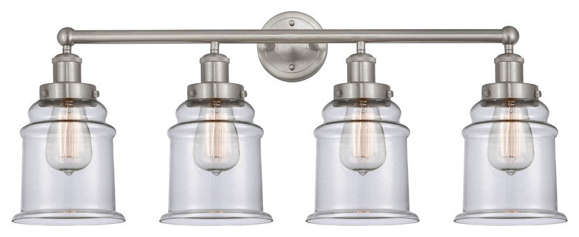 Innovations 616-4W-SN-G182 Canton 4 Light Bath Vanity Light Brushed Satin Nickel