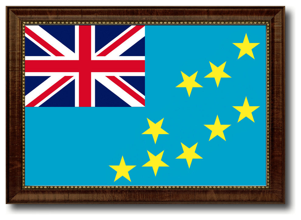Tuvalu Country Flag Canvas Print, 15"x21"