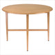 Winsome Hannah 42" Round Drop Leaf Solid Wood Dining Table in Light Oak