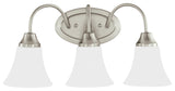 Holman 3-Light Wall/Bath, Brushed Nickel