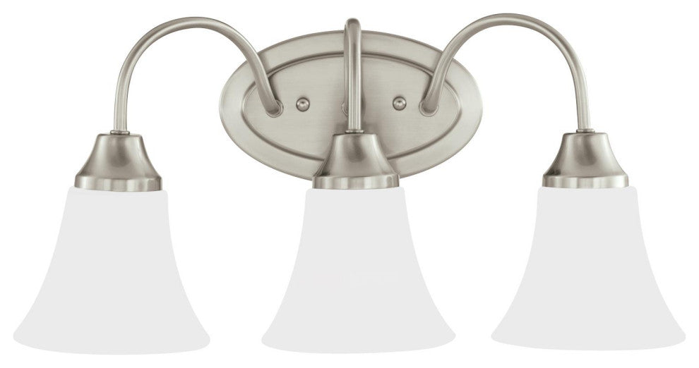 Holman 3-Light Wall/Bath, Brushed Nickel