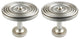 Urbanest Set of 2 Large Swirl Drapery Medallion Holdback, Pewter
