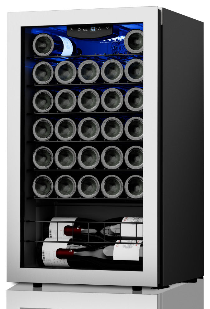 Ca''Lefort wine cooler refrigerator Freestanding 32 Bottles Buit-in Mini Fridge