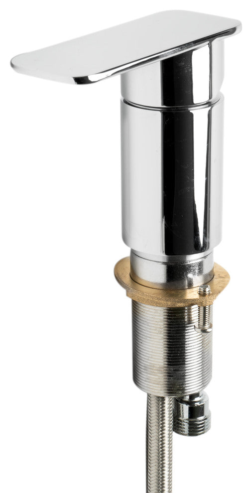 ALFI brand Polished Chrome Deck Mounted Tub Filler with Hand Held Showerhead