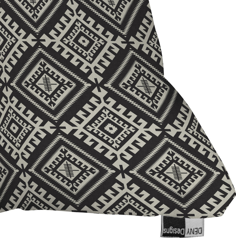 Holli Zollinger Shakami Black Outdoor Throw Pillow, Small