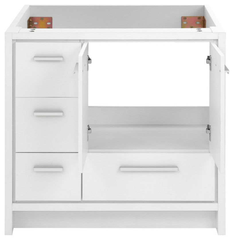 Virage 36 Freestanding, Bathroom Vanity, Glossy White Cabinet