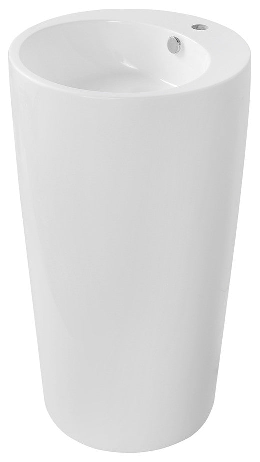 19" Streamline K-1205-19 Solid Surface Resin Freestanding Basin
