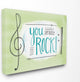 "You Seriously Rock! Music Symbols" 16x20, Stretched Canvas Wall Art