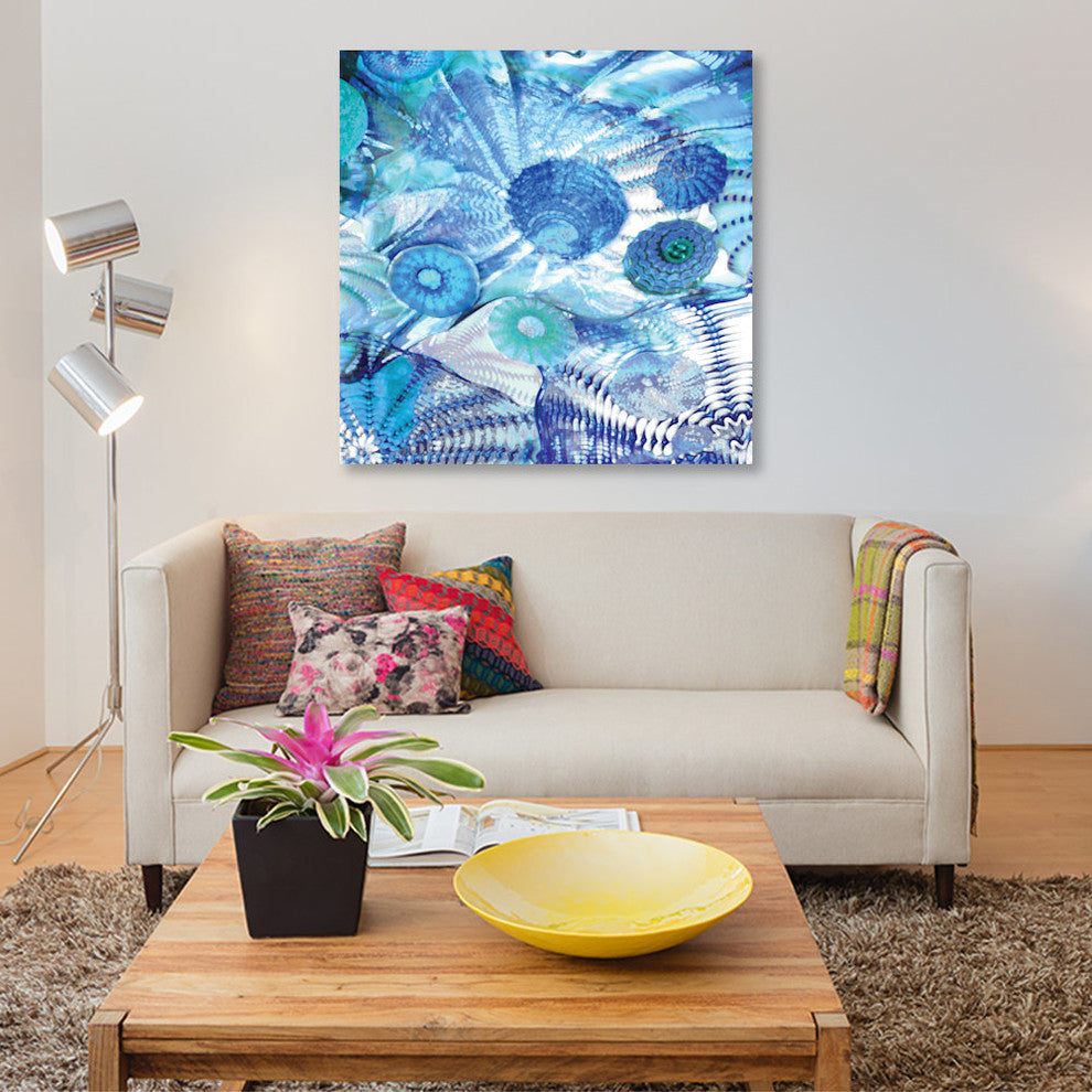 "Underwater Perspective II" by Charlie Carter, Canvas Print, 18"x18"