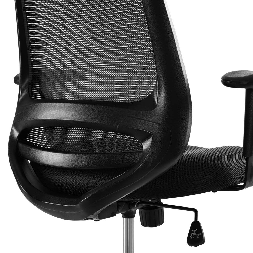 Forge Mesh Drafting Chair, Black