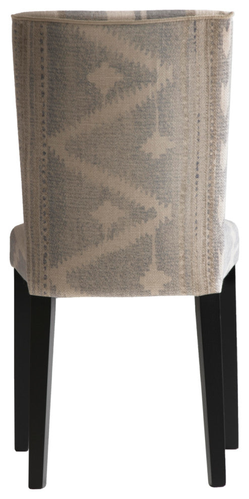 Patterned Fabric Upholstered Dining Chair | Andrew Martin Addington, White