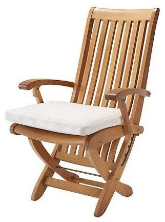 Warwick Reclining Folding Chairs, Outdoor Teak, Set of 2