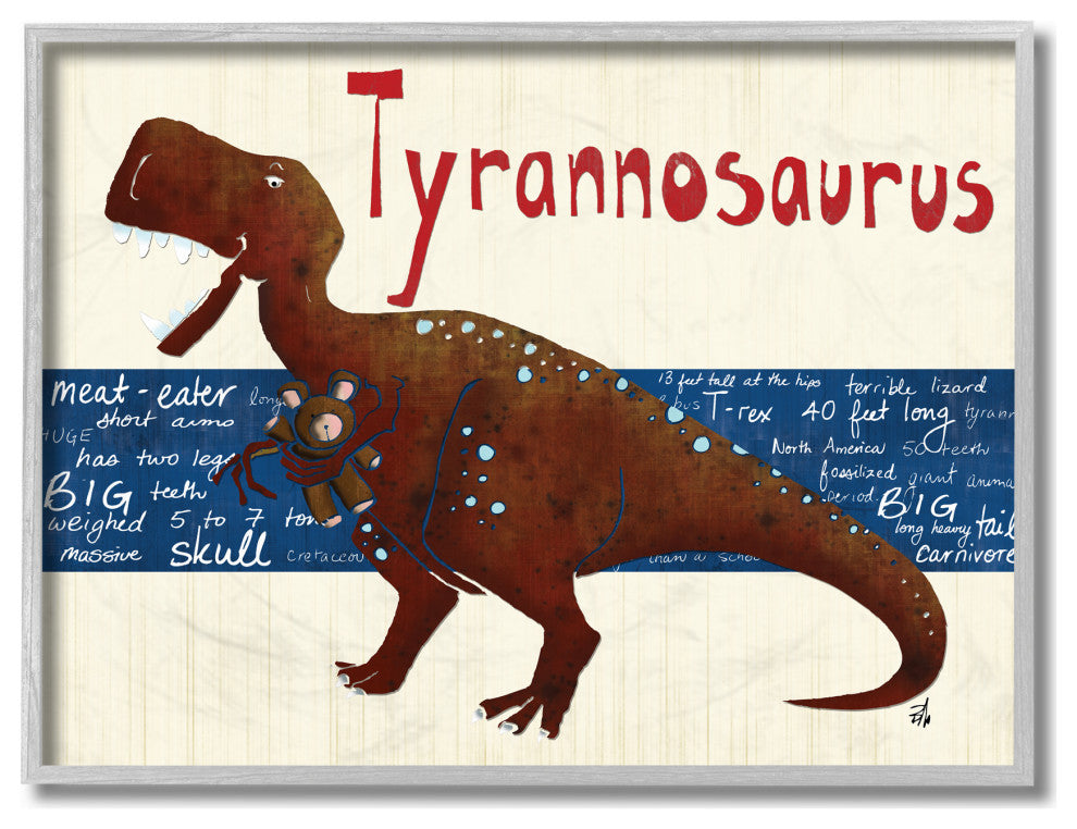 Stupell Industries Tyrannosaurus Dinosaur, 16 x 20
