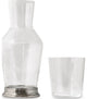 Match Bedside Carafe and Tumbler, Pewter