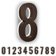 5 in ABS Backlit LED Floating Address Number, Up-Scale Modern Look LumaNumbers,