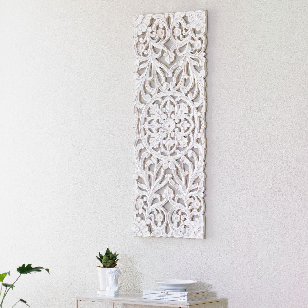 Malito Wall Medallion, White