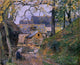 Camille Pissarro A Farm at Montfoucault - 20" x 25" Premium Canvas Print