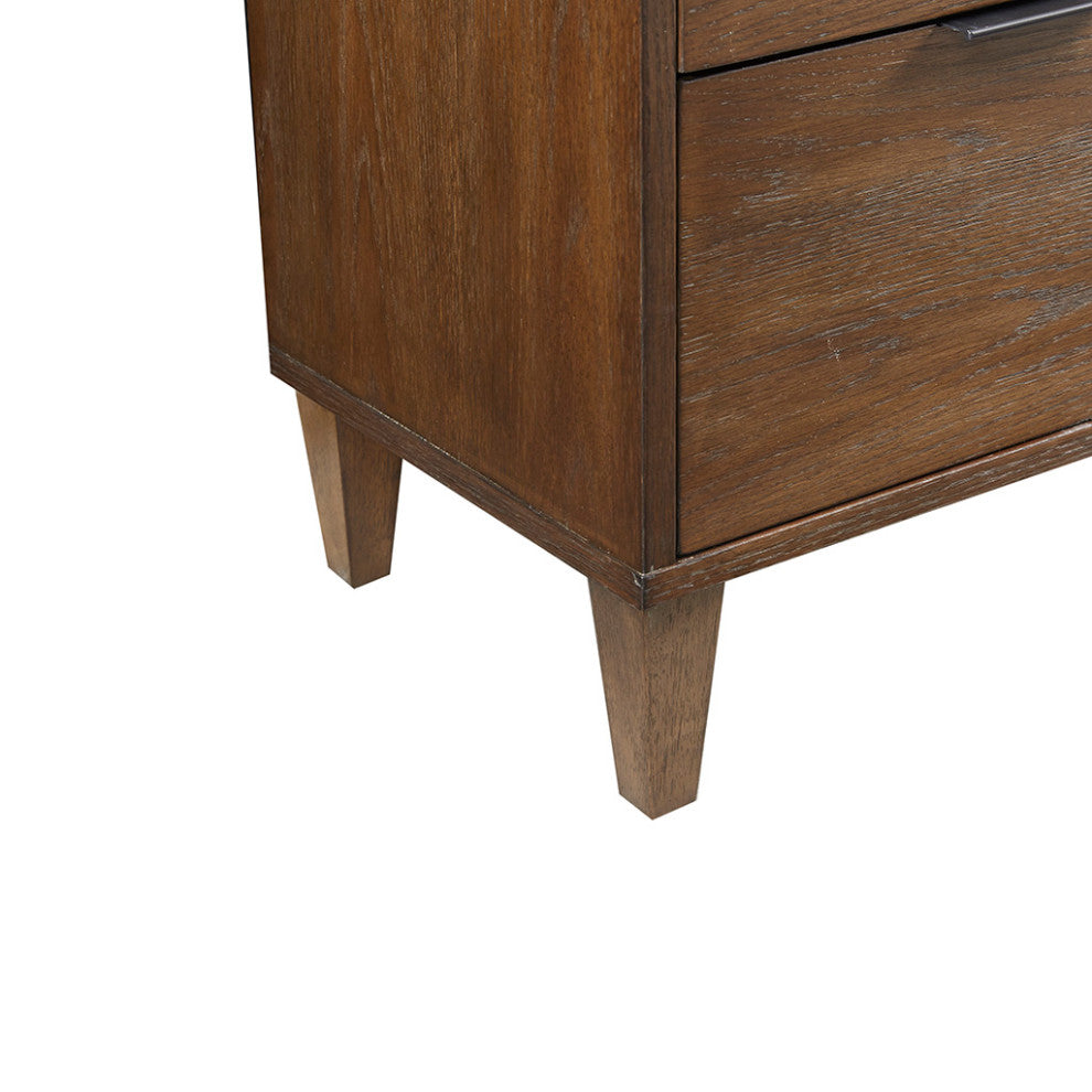 Madison Park Cali Cane 3-Drawer Accent Storage Chest, Natural