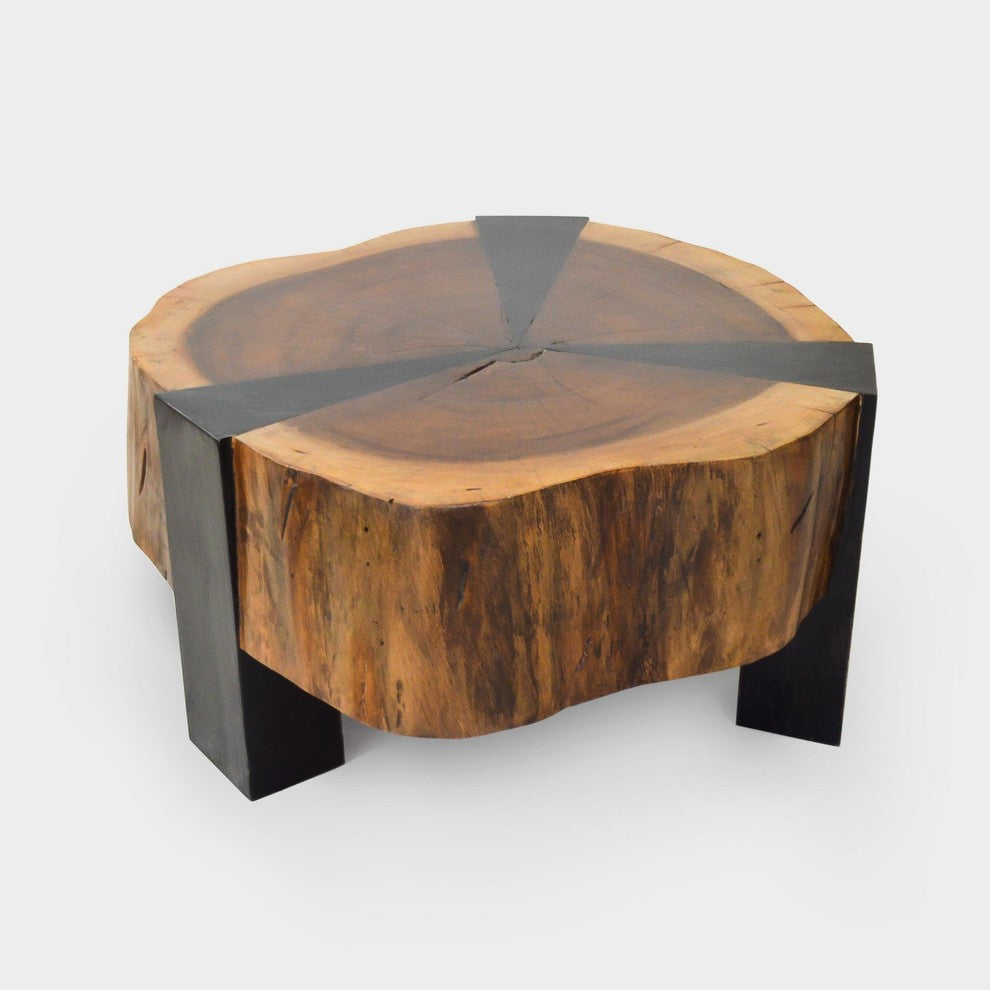 Crosscut Bolacha Star Coffee Table, Faveco Wood