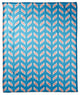 Tire Track Pattern in Blue Fleece Blanket