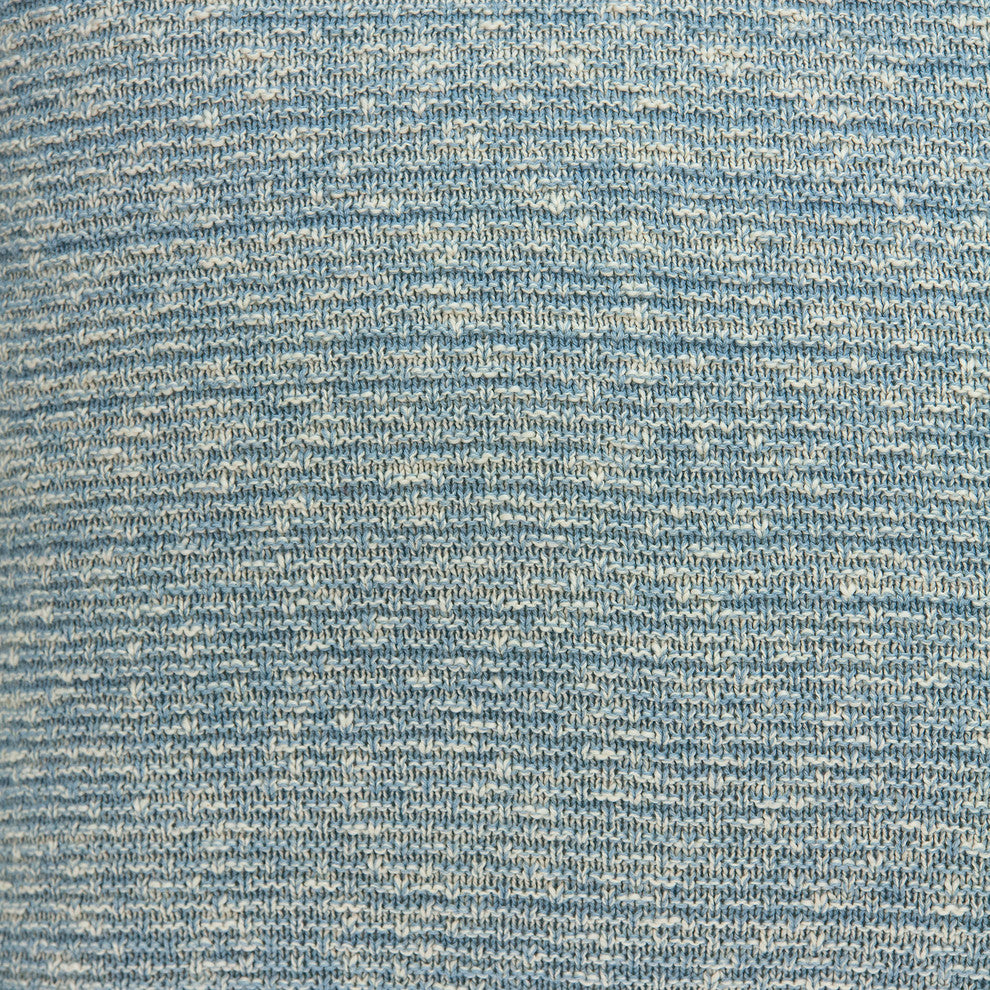 Parkland Collection Tobi Transitional Blue Pillow Cover With Poly Insert