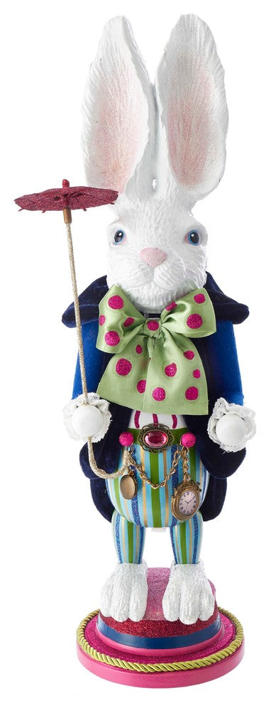 Kurt Adler 18" Hollywood White Rabbit Nutcracker