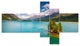 Silsersee Lake in the Swiss Alps, Landscape Canvas Art, 60"x32", 5 panels