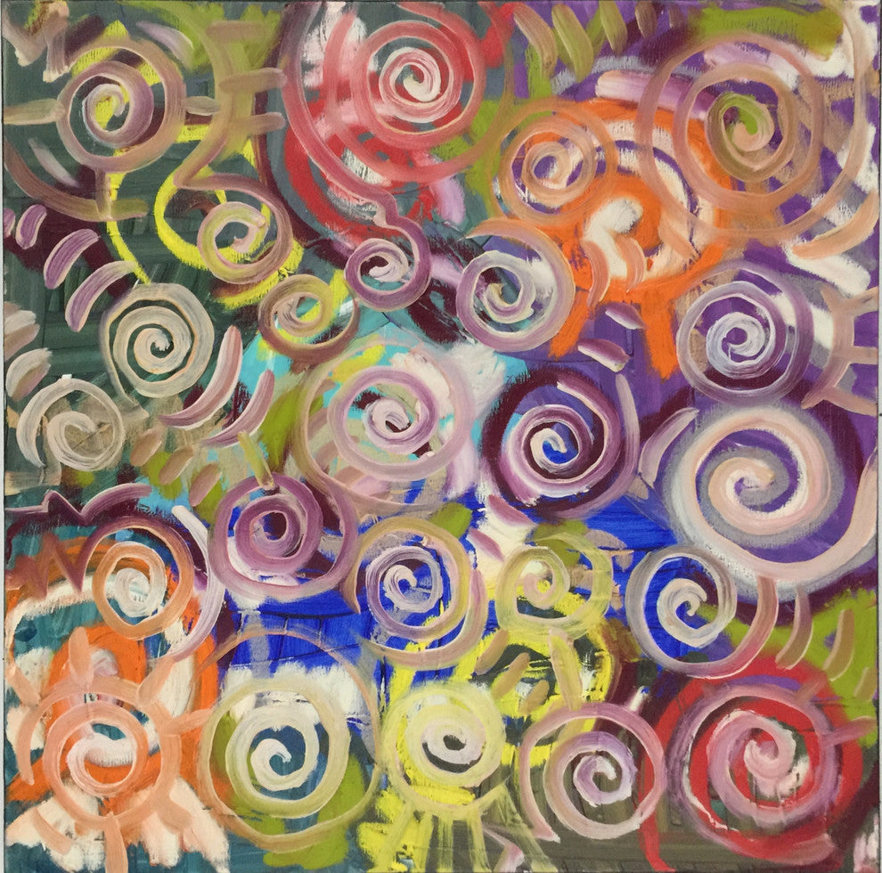 Abstract Art Painting 24"x24" by Matt Pecson