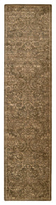 Nourison Silken Allure Area Rug, Chocolate, 2'5"x10'
