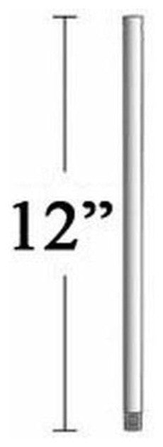 MinkaAire MA DR512 12" Ceiling Fan Downrod for 9 Ft Ceilings - Gun Metal