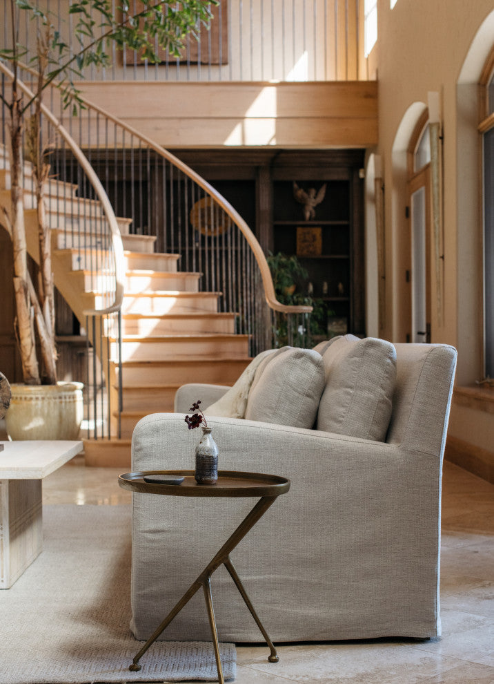 Schmidt Accent Table-Raw Antique Brass