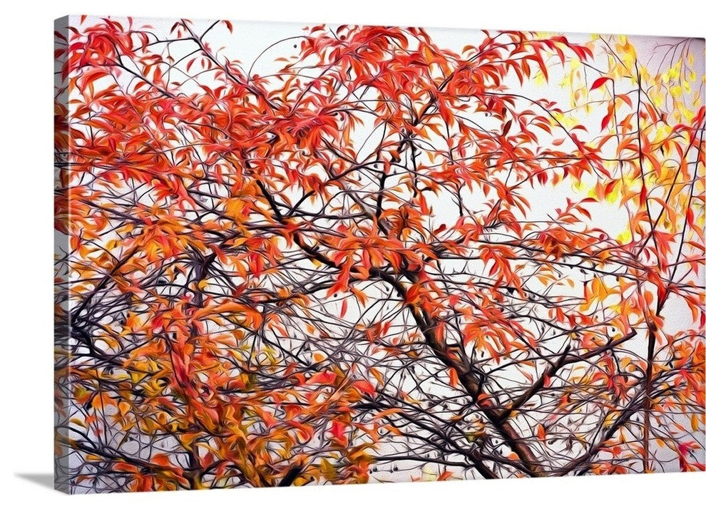 "Different Fall" Wrapped Canvas Art Print, 48"x32"x1.5"