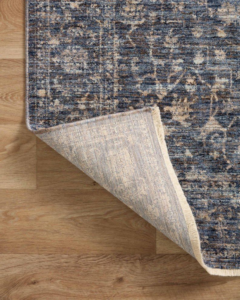 Loloi II Sorrento Midnight/Natural 5'3"x5'3" Round Accent Rug