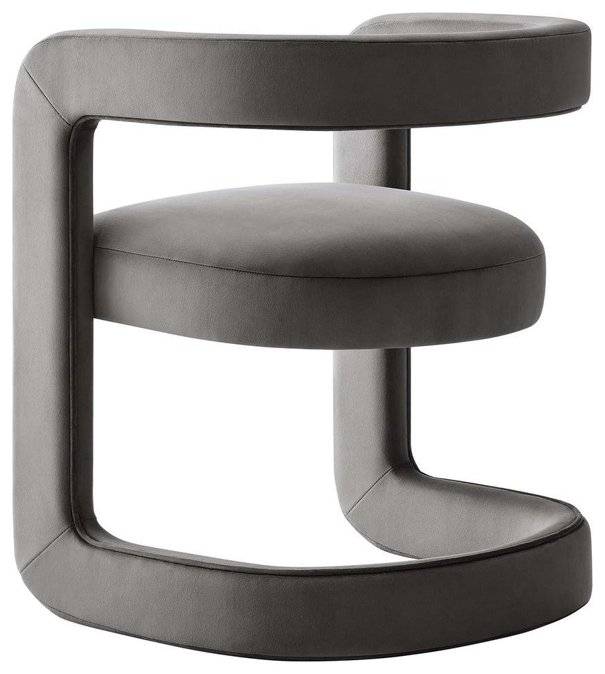 Winslow Performance Velvet Barrel Accent Chair