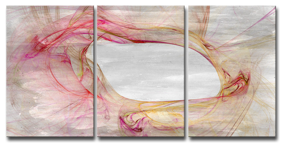 Ready2HangArt 'Glitzy Mist XVII' by Tristan Scott, 18"x36", 3 Piece Set