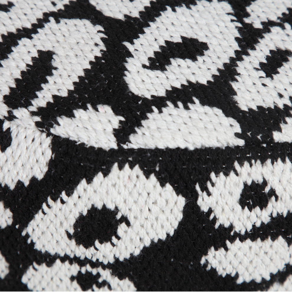 Modern Leopard Print Pouf Ottoman